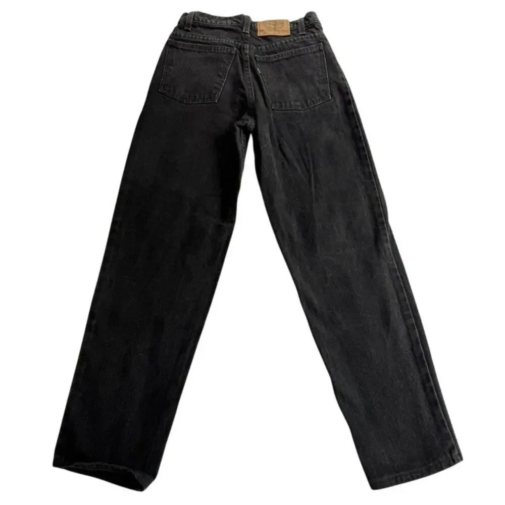 Vintage 90s Levi's 550 Student Jeans USA Black Denim 27x30 W27 L30
